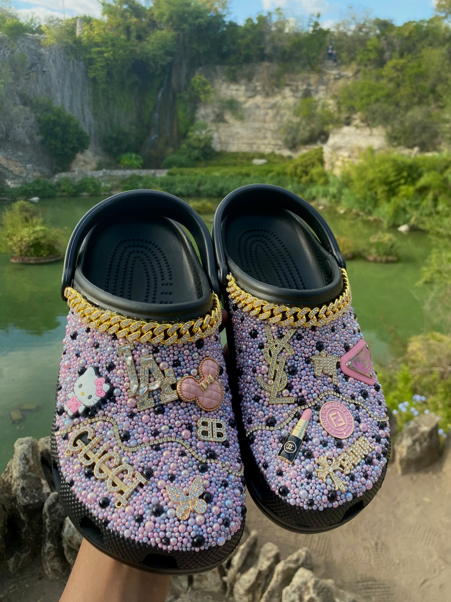 The Lux Charm Crocs